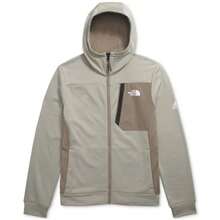 The North Face Mens Mountain Athletics Full Zip Fleece - 黏土灰/洞穴灰 - 查看 1