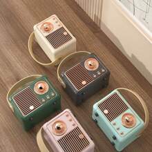 Bocina Bluetooth Portátil, Altavoz Mini Retro Bluetooth 5.1 - Rosa - Ver 11