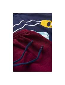 Children's Set Boy's Gody Cars Tank Top - 藏蓝色 - 查看 2