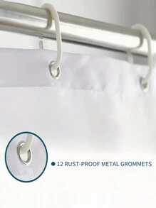 1 perdea de duș rezistentă la apă și mucegai cu model personalizat de stea de mare, imprimare digitală, 12 cârlige din plastic și inele metalice, accesorii robuste pentru baie, decor pentru baie, decor de toamnă, înapoi la școală - multicolor - Vizualizare 7