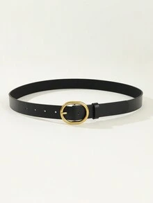 1 Thắt lưng da PU cổ điển thông thường có khóa vàng dành cho nữ - Phù hợp với váy và quần jean - nhiều màu - Xem 4