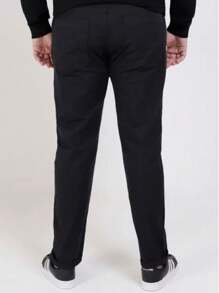 IMD JEANS PLUS SIZE PANTS LARGE MEN'S GOLD LINE WITH ELASTANE - 黑色 - 查看 2