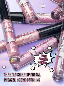 Misslyn HOLO SHINE 彩妆套装，2 件，变色龙眼线笔，金属色调变色眼线笔，高色度，多色凝胶眼线笔，防晕染，防水，持久，防汗，高色度绿紫色眼线膏 Y2K 眼线膏高光泽眼线凝胶防水防汗不晕染多用途顺滑眼线笔，唇膏，不粘腻，高光泽，奶油色和珍珠饰面，高色度颜色和即时光泽，光泽，保湿轻盈不粘腻唇彩，不粘腻唇彩 - 15 OH MY HOLLO+03 Wildest Dream - 查看 6