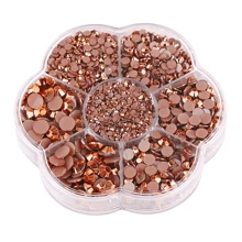 5000pcs/Box, 2mm 3mm 4mm 5mm 6mm, 5 Sizes, Silver Base Crystal Beads Stones,Flower Shape Box Packed, Round Flatback Rhinestones Multi Colors Crystal Gems Non HotFix DMC Jewelry Beads Glass Stones Diamond 3D Pattern Design Accessories Glitter Manicure Decal Decorations For Clothes,Bag,Shoes,Cups,Phone Covers,Handicrafts,Diy Trim.