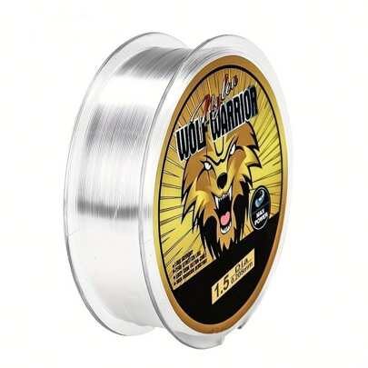 1pc Nylon Fishing Line, Transparent Carbon Fluoride Compound High-Strength Monofilament Fishing Line, Premium Reel, Powerful Tensile Strength, Long-Distance Casting Line, Suitable For Sea Fishing Rod, Transparent Main Line And Tippet, Ice Fishing Line, Fly Fishing Line, Freshwater/Saltwater Leader Line