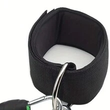 2 elastische Zugbänder mit 2 Fußgelenk-Wickeln für das Training der Beinmuskulatur, Taekwondo Tritte und Krafttraining - Verschiedenfarbig - Übersicht 11