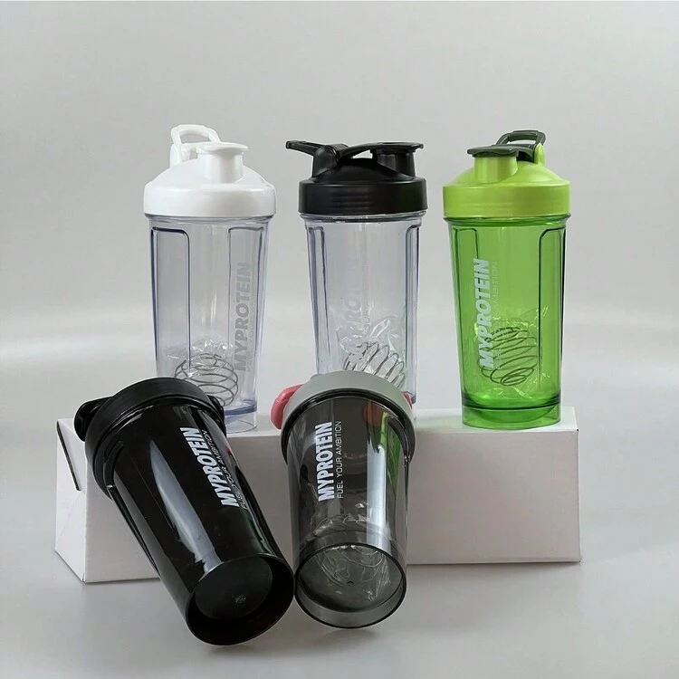 1 件便携式运动健身摇晃瓶、蛋白粉搅拌器摇晃杯、耐热水瓶（产品配件及图案/文字随机发货） - 彩色 - 查看 5
