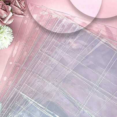 10Pcs A4 Kpop Photocard Binder Sheets Multiple Pockets Sleeve PP Acid Free Photo Album Refill Pages Card Stamp Die Jewelry Storage