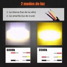 Bicolor Magnifying Glass Type Auxiliary Lights For 80W - Black - View 3