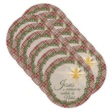 Christmas Jesus Sousplat Cover Kit - 12 Pieces - 彩色 - 查看 1