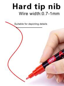 1 支亚克力马克笔 36/60/84/120 色可选，细头，防水，无味，可堆叠，适用于彩色素描、艺术绘画、制作圣诞节、感恩节、新年、复活节、节日礼物、卡片、金属、陶瓷、玻璃、万圣节装饰品 - 丙烯馬克筆 - 查看 8