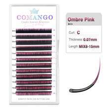 Comango New Gradient Pink Blue Purple 0.07 Mix8-15mm Color Eyelash Extension Individual Faux Mink Ombre False Eye Colored Lashes Lash Clusters, Eyelash Clusters, Individual Eyelashes, Lashes, Fake Lashes - Multicolor - View 16