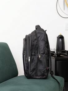 Backpack College Work School Waterproof Reinforced Notebook Steel Cable School Backpack With Large Capacity Case For Female Student Waterproof Nylon Multineos Brand 0Women's College School Backpack Travel Fashion Casual Unisex 0Backpack Large Executive Suitcase Bag For Notebook - màu đen - Xem 3