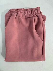 Plus Size Pants - Rusty Rose - View 2