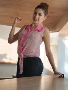 Blusa Rosa Deslumbra con Elegancia