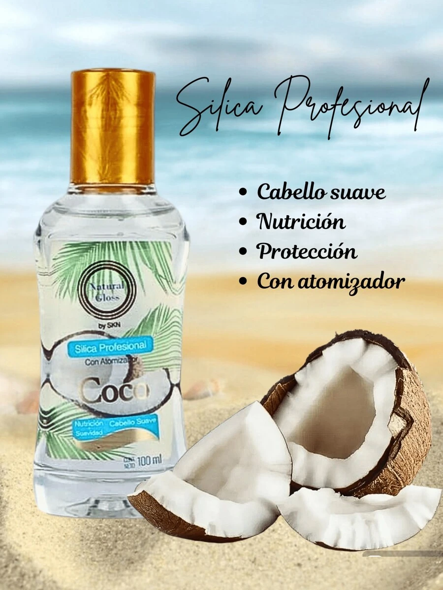 Silica de Coco Profesional natural gloss- Para una Melena Espectacular 100 ml - transparente - Ver 1