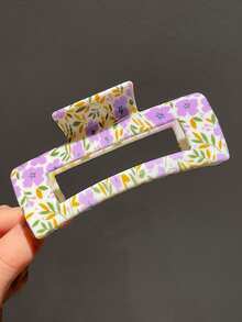 1/2/6 件装优雅花卉图案发夹，女士适用 - 彩色 - 查看 14