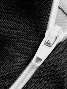 I LOVE FANCY DRESS Ladies Cheerleader Costume With Matching Colour Pom Poms Pair Dress Adults Outfit Halloween Block Colour Cute Dress Cheerleader Uniform Sexy Sporty - Black - View 3