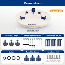 ZhdnBhnos LINSIE Pottery Wheel Tool Ceramic Trim Holder Centers Clip Turntable Scraping Repair The Best Gift/Present For Family&Friends Happy Christmas - 彩色 - 查看 4
