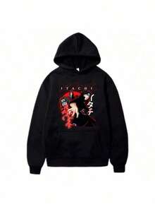 Itchi Uchiha Sweatshirt 100% Cotton Unisex Winter Fashion Launch - Fast Shipping - 黑色 - 查看 1