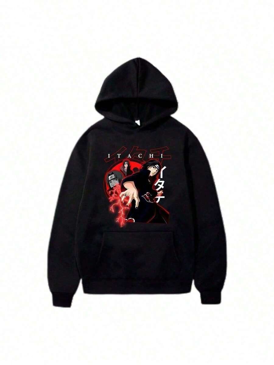 Itchi Uchiha Sweatshirt 100% Cotton Unisex Winter Fashion Launch - Fast Shipping - 黑色 - 查看 1