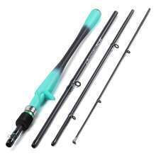 SOUGAYILANG 4-Piece 7-Feet Carbon Fiber Fishing Rod Spinning Travel Portable Rod Lightweight Sensitive Tournament Quality Fishing Pole For Fresh & Saltwater - 湖藍色 - 查看 2