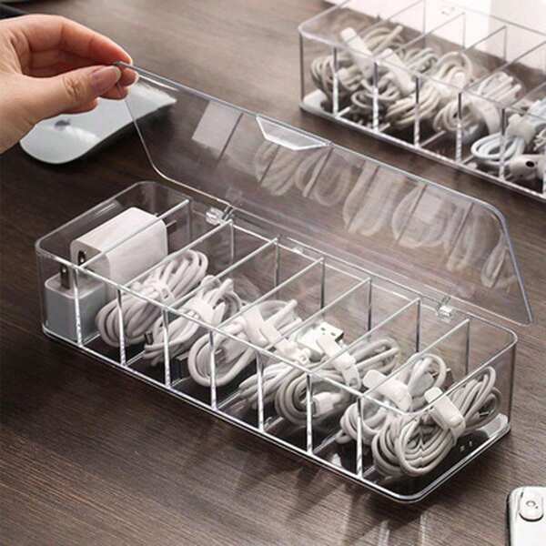 1pc Halloween Creative Cable Organizer With Multiple Compartments, Power Cord Desktop Stand, Charge Station, For Data Cable, Charger, Power Cord, Etc.Halloween, Back To School Season