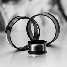 2PCS Round Ear Gauges 316 Stainless Steel Tunnels Plugs Expander Stretchers Piercing Women Body Jewelry Daily - Round - View 27