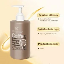 CNMOFAXIN Refreshing Cleansing Shampoo Caffeine Fragrance Shampoo Strengthening Hair Moisturizing Oil Control Unisex 16.8 Fl.Oz. - 咖啡 - 查看 2