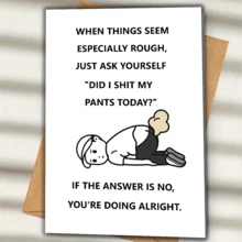 1pc Funny Birthday Cards, Greeting Cards For Humorous Loyal Friends, Birthday Cards For Friends, Humorous And Funny Greeting Cards For Her And Him - Multicolor - View 8