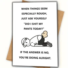 1pc Funny Birthday Cards, Greeting Cards For Humorous Loyal Friends, Birthday Cards For Friends, Humorous And Funny Greeting Cards For Her And Him - Multicolor - View 7