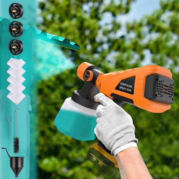 Apply To The Dewalt 20V Max Battery-Powered Cordless Paint Sprayer, Portable HVLP Paint Sprayer For Interior And Exterior Home Paint Furniture (Without Batteries) Tools