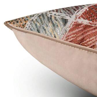 1pc High-Precision Jacquard Nordic Colorful Plaid Decorative Pillow Cover, Modern Striped Jacquard Designer Pillow Sham, Luxurious Sofa Cushion Cover, Customizable Sizes 30x50cm, 45x45cm, 50x50cm, 60x60cm (Inner Pillow Not Included)