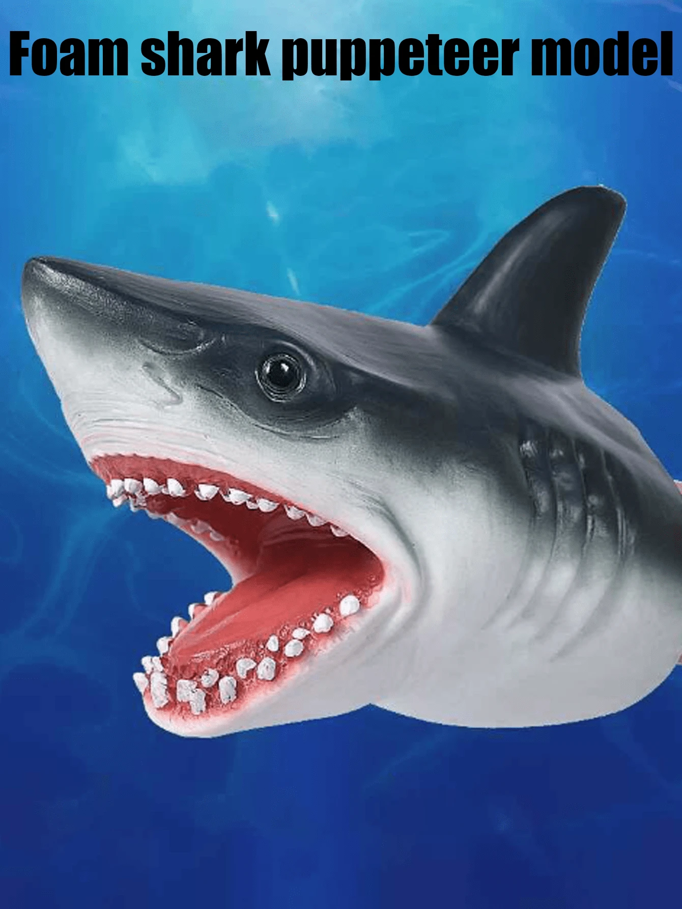A Multi-Color, Random Soft Plastic Shark Puppeteer Model With Hands ...