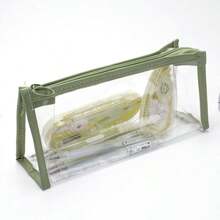 1pc Large Capacity Transparent Clear Pencil Case, Simple Design Stationery Pouch For Students - Multicolor - View 19