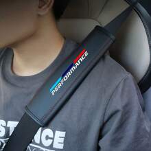 2 Peças Capa de Cinto de Segurança de Carro de Couro para BMW Série 1 3 5 7 2 4 6 X, X1 X3 X5 X6 X4, Proteção de Ombro para Cintos