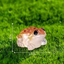 Nuevo accesorio de decoración DIY de paisaje micro de musgo con sapo y rana que brillan en la oscuridad, mini adorno, juguete en forma de rana animal que brilla en la oscuridad, regalo para niños, mezcla de colores al azar - Multicolor - Ver 8