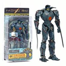 NECA Pacific Rim Battle Mech, Revenge Wanderer, Dual Blade Wanderer, Danger Wanderer, Eureka, Melancholy Romeo, Storm Red, Russian Mech Cherno, Invisible Ronin, Normal Version Wanderer, Damaged Wanderer, Horizon Warrior, Japanese Tango Wolf Mech Model Figura de acción - Tarjeta Pacific Rim montada - Ver 17