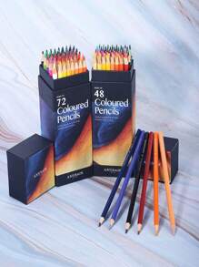 Vibrant Color Pencil Set -72 Color Soft Core Oil Hexagonal Advanced Color Pencil, Used For Painting, Coloring Books, Sketching, And Adult Coloring - Soft Core Art Coloring Pencil Set Suitable For Adults, Artists, Teenagers, Coloring Books, And Arts And Crafts Supplies Back To School