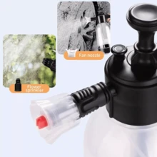 2L Hand Pump Foam Sprayer Hand Pneumatic Foam Cannon Snow Foam Car Wash Spray+ Perfume Perfume Accessories,Kitchen - White - View 3