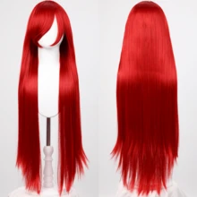 通用角色扮演假发 100 厘米长直发角色扮演假发胚胎玫瑰网加厚发量哑光丝绸 - 彩色 - 查看 31