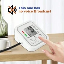 1 pieza Monitor de presión arterial, instrumento automático doméstico para medir la presión arterial, monitor de presión arterial de tipo para el brazo, monitor de presión arterial en inglés neutro con conexión USB - ¡Esta herramienta no incluye baterías!