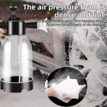 2L Hand Pump Foam Sprayer Hand Pneumatic Foam Cannon Snow Foam Car Wash Spray+ Perfume Perfume Accessories,Kitchen - White - View 4