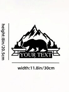 Una pieza de arte de pared de metal estilo art déco personalizable con diseño de chivo, oso, ratón y queso, decoración de pared de tema animal, multiusos, ideal para amantes de las mascotas, adecuado para todas las vacaciones, acabado pintado resistente a altas temperaturas, sin necesidad de electricidad