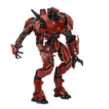 NECA Pacific Rim Battle Mech, Revenge Wanderer, Dual Blade Wanderer, Danger Wanderer, Eureka, Melancholy Romeo, Storm Red, Russian Mech Cherno, Invisible Ronin, Normal Version Wanderer, Damaged Wanderer, Horizon Warrior, Japanese Tango Wolf Mech Model Figura de acción - Tarjeta Pacific Rim montada - Ver 4