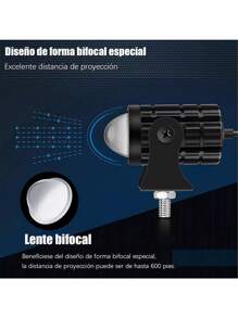 Par Faros Luces Led Para Motos Auto Doble Color Impermeable