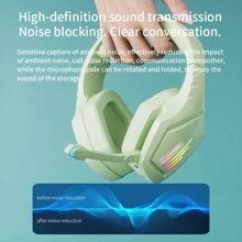 耳机蓝牙耳机无线双模耳麦笔记本电脑2.4G电脑降噪手机游戏电竞专用 - 黑色 - 查看 8