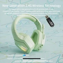 耳机蓝牙耳机无线双模耳麦笔记本电脑2.4G电脑降噪手机游戏电竞专用 - 黑色 - 查看 2