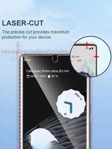 [2+1 适用于 Pixel 7 Pro] 2 件屏幕保护膜（TPU）+ 1 件相机镜头保护膜，适用于 Pixel 6 Pro/8 Pro/7a/7/8a/6a 屏幕保护膜，自修复，[非玻璃] - 3in1 - 查看 5