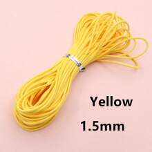 10 metros de cordón encerado de 1/1,5 mm de grosor, hilo, cuerda, correa para hacer manualidades, pulseras, collares y suministros de joyería DIY - cordón encerado - Ver 23